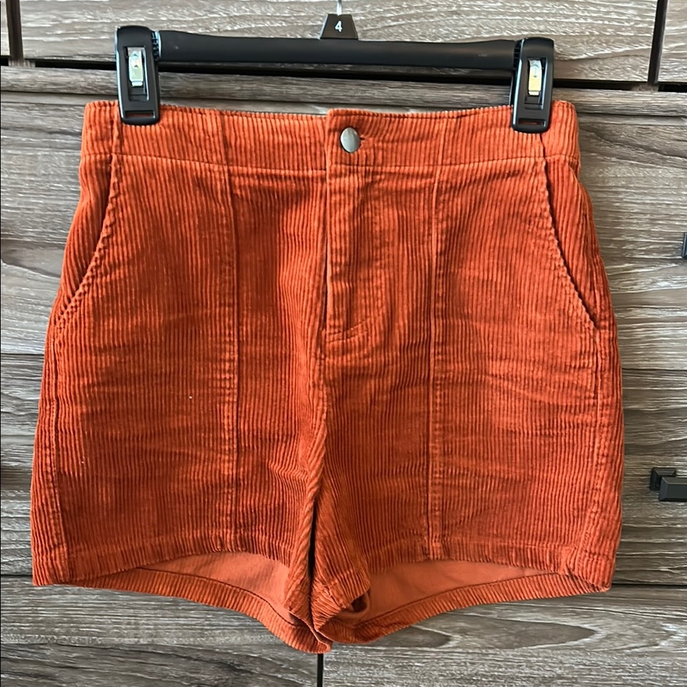 wild fable High-Waist Corduroy Shorts - Orange